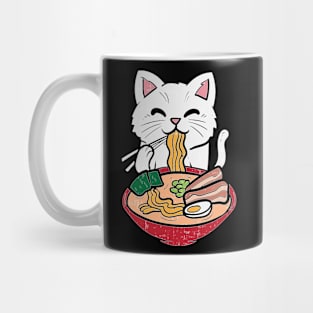 Cat Eating Ra Kawaii Japanese Noodles Anime Foodie Gift Mug